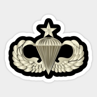 Senior Airborne Wings Sticker